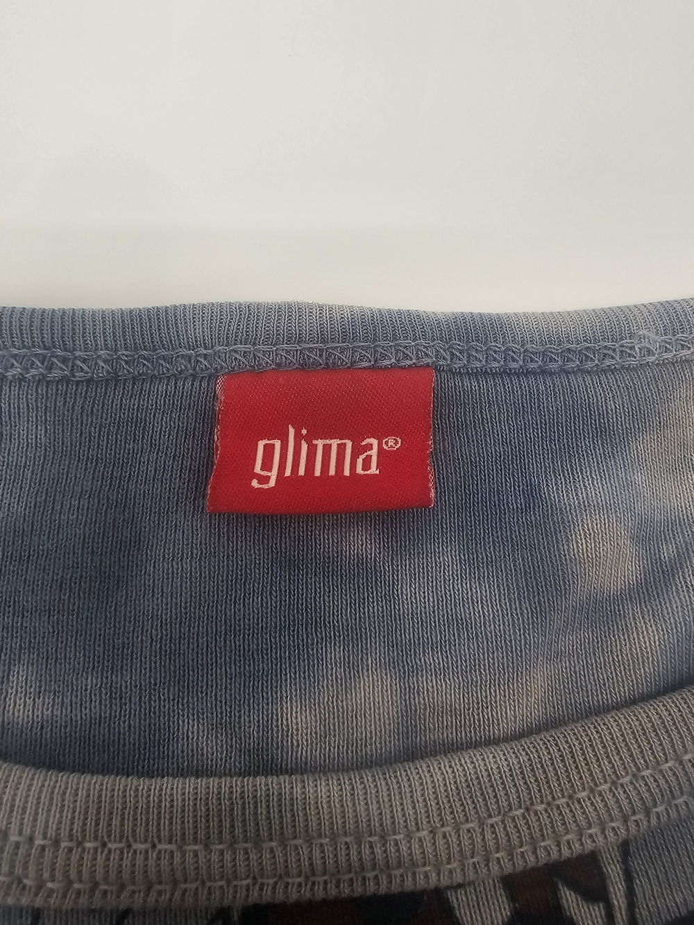Glima Paris Louvre Graphic Top Women's L Blue 3/4 Sleeve Artsy Y2K 100% Cotton - Picture 6 of 8